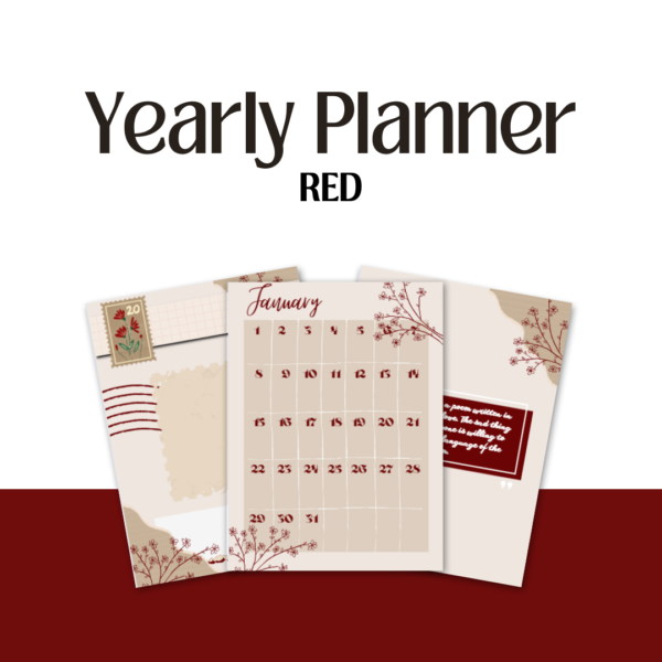 Yearly Planner (RED)