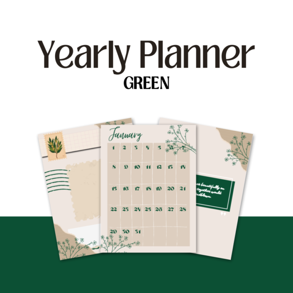 Yearly Planner (GREEN)